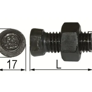 Jetzt Kaufen Ovalkopfschraube 14 x 34 Kopf 18x17