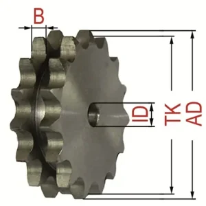Zweifachkettenradscheibe 08B-2 Z= 28 Meistverkauft