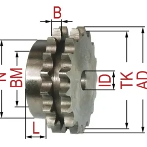 Nabenkettenrad 10B-2 Z20 Neue Ware