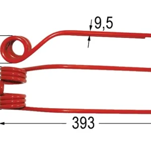 Kreiselheuerzinke re. 9024822 (rot) Schneller Versand