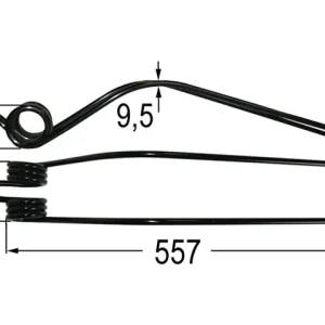 Neue Ware Kreiselschwaderzinke 160111 (schwarz)