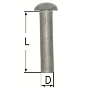 Rundkopf-Nieten 5,2 x 13 1 kg Billig