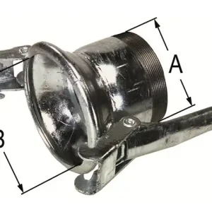 Geprüft Becheranschluss 5" mit Gewinde italienisches System