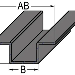 Führungsschiene 2350 mm 98 x 34 x 46 mm Top-Angebot