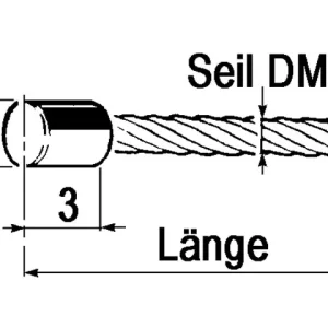 Brems-Kupplungsseil 1,2 mm, 2,5 m Wochenendangebot