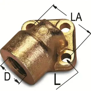 Neu Im Sortiment Pumpen-Flansch 3/4" M8 LK 40 mm