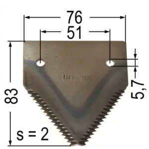 Messerklinge 2 x 76 x 82,5 206236M1 zu MF Neue Kollektion