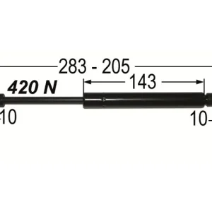 Gasdruckfeder zu Frontscheibe L=190/280 zu Case Mega-Angebot