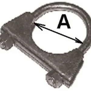 Neu Auspuffklammer 60 mm