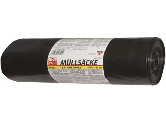 Müllsack 240 l, 10 Stück Rolle Expressversand