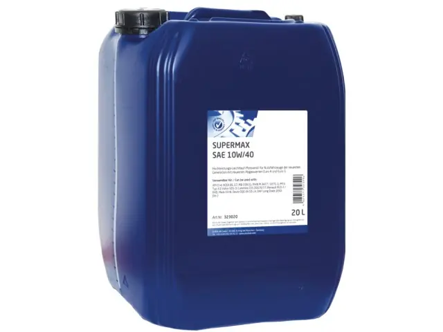 Saisonangebot Motoröl Supermax SAE 10W/40 20 Liter