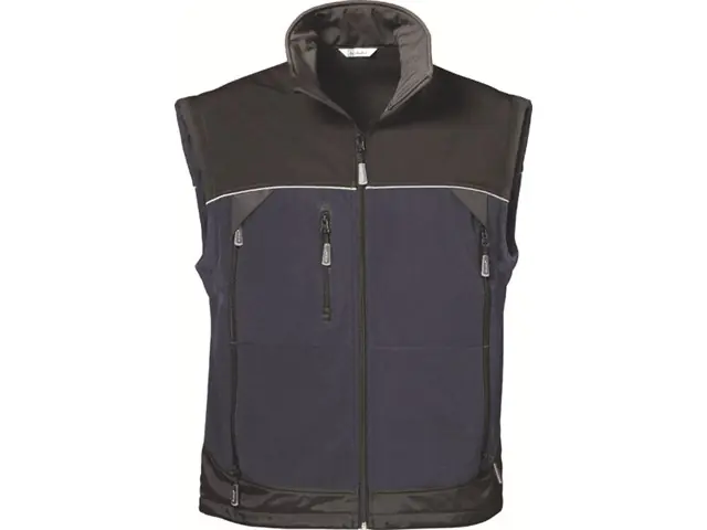 Softshell Weste S blau/schwarz Ausverkauf