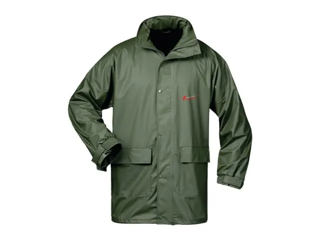 Regenschutz XL PU Stretch Jacke Oliv Top-Preis