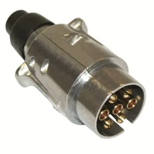Stecker 7-polig Metall mit Flachsteckanschluss Must-Have