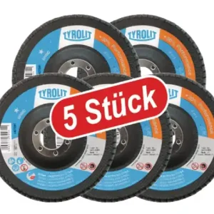 (5 Stk)Lamellenschleifscheibe 115x22 P60 Top-Angebot
