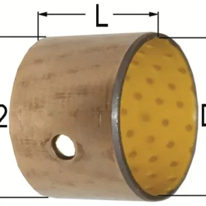 Zylinderbuchse 40 / 44 x 50 mm Stahl/POM-Beschichtung Nur Für Kurze Zeit