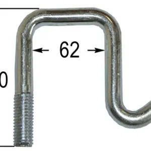 Zinkenhalter M12 für Rahmen 60x60 Sichere Zahlung