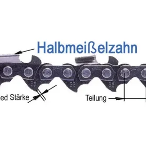 Halbmeißelkette 0,325" 56 TG/1,5 mm Schneller Versand