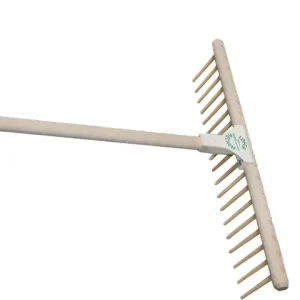 Markenware Heurechen 67cm 18 Zähne Nylon mit Stiel 180 cm Linde