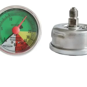 Markenware Manometer flüssigdüngerfest 1/4" hinten 0-60 bar, DM63 mm 110.200.04