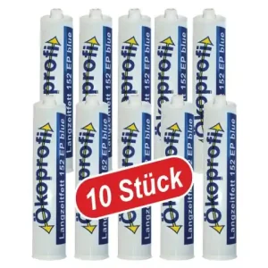 (10 Stk) Langzeitfett 152 EP blue 500g schraubbar ewinde ca. 19mm Neu