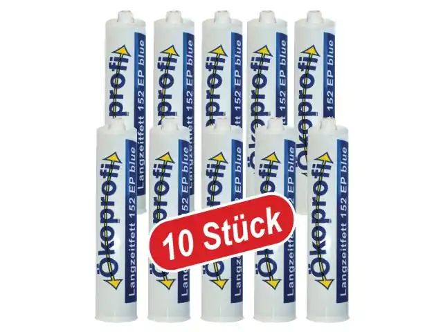 (10 Stk) Langzeitfett 152 EP blue 500g schraubbar ewinde ca. 19mm Neu