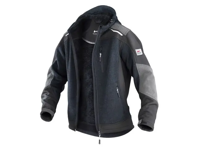 Strickjacke 4XL dunkelgrau-schwarz Preisknaller