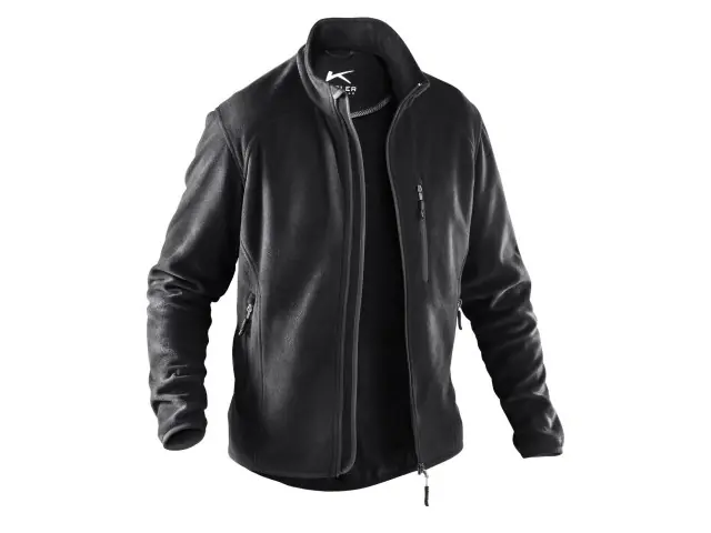 Fleecejacke 4XL schwarz Versand Am Gleichen Tag