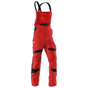 Kracherpreis Latzhose 106 mittelrot-schwarz ACTIVIQ