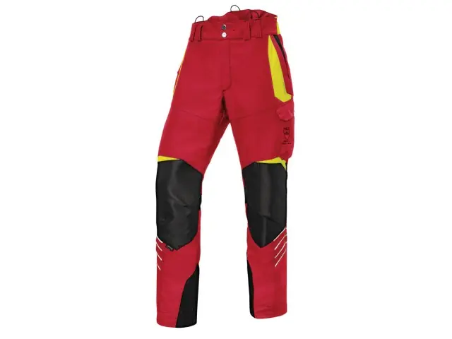 KÜBLER Schnittschutzhose PSA 2 3XL-78 rot/warngelb Bestpreis