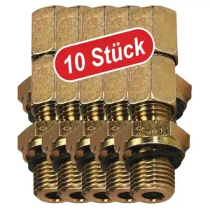 (10 Stk) Gerade Einschraubverschraubung 3/8" Schnäppchen