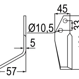 Expressversand Fräsmesser li. zu Goldoni 0008832