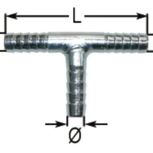Kracherpreis Schlauchverbinder T DM=32 mm-32 mm-16 mm L=80 mm