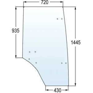 Türscheibe re. zu Deutz 00077336010 Geprüft