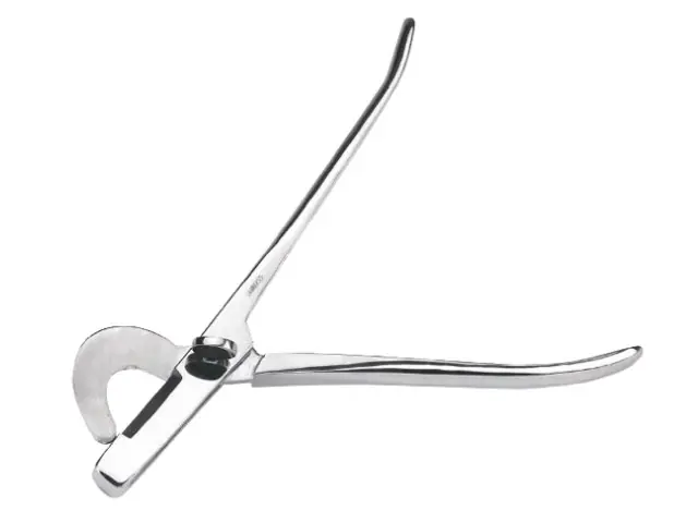 Rabatt Kastrierzange f. Ferkel gebogen19 cm