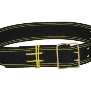 Glockenriemen PE, 2 Dorne, mit Schnur, schwa/gelb 70mmx110cm Must-Have