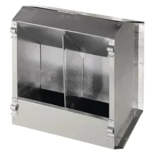 Futterautomat f. Kaninchen 2 Fressplätze aus Metall 3L Begrenztes Angebot