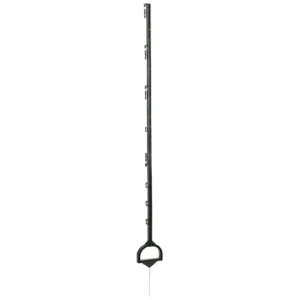 (5 Stk) Vollkunststoffpfahl grün mit Steigbügeltritt, 158cm Beliebt