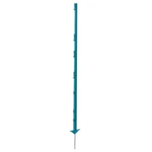 Preisknaller (5 Stk) Vollkunststoffpfahl m.Stahlsp. 156cm Doppeltritt, PETROL