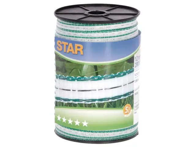 Günstig (200 m) Star Breitband, 12mm weiß/grün,1xCu 0,30+3xNi 0,30