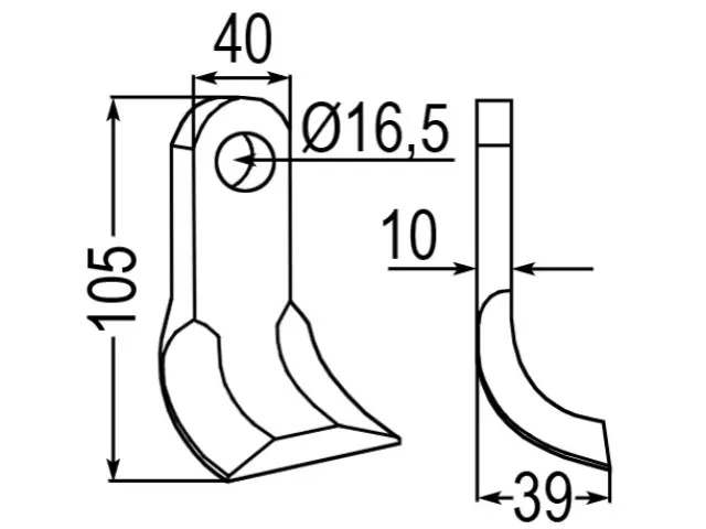 Angebot Y-Messer zu Müthing/Palla