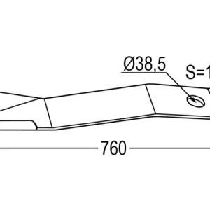 Saisonangebot Messer 760mm - links zu Mc Connel