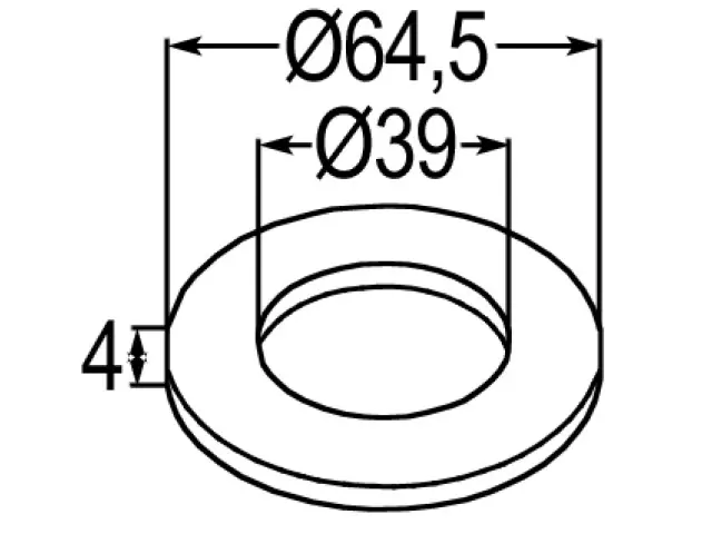Preiswert Scheibe Ø64,5x4xØ39