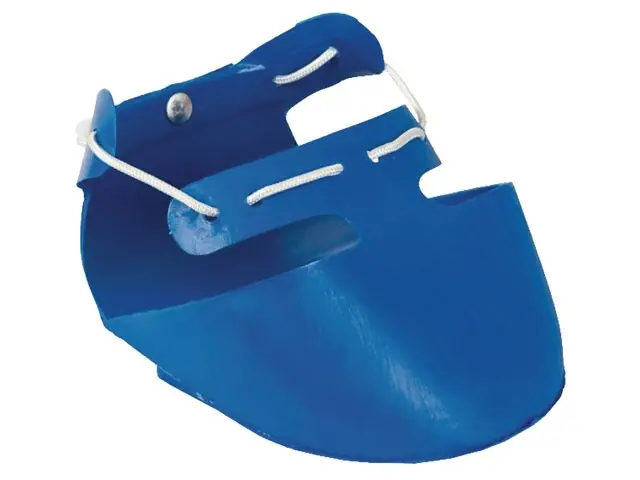 Markenware Shoof-Rinderschuh groß, links Fb. blau, bis 125 mm