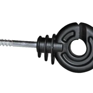 (90 Stk) Ringisolator Compakt, schwarz kurze Stütze im Eimer Preisreduziert