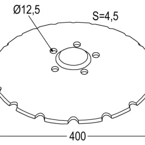Mega-Angebot Säscheibe Ø400x4,5 Niaux zu Kerner, Väderstad 305580, 423573, 423578, 444567, 444470, 451371, 11003100
