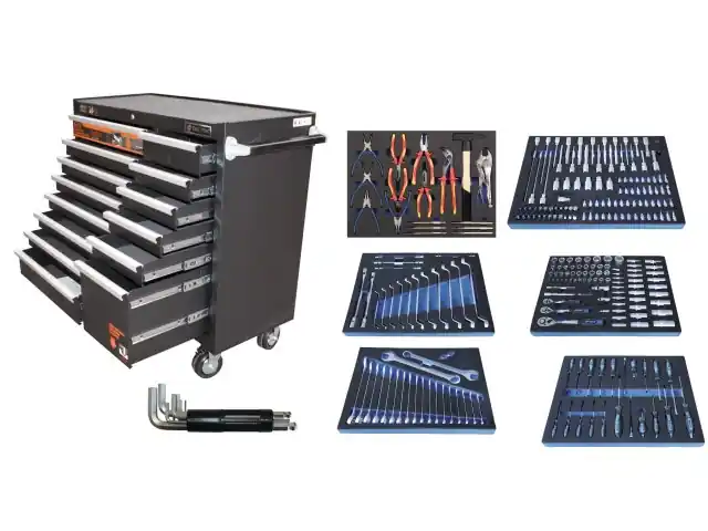Werkzeugwagen groß inkl. Werkzeug 267-teilig Mega-Angebot
