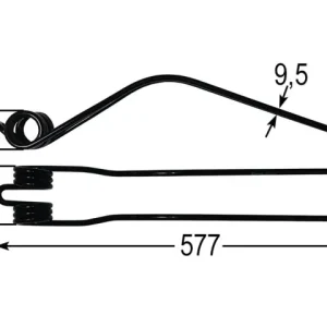 Schneller Versand Kreiselschwaderzinke zu Fella 162058, FEL162058