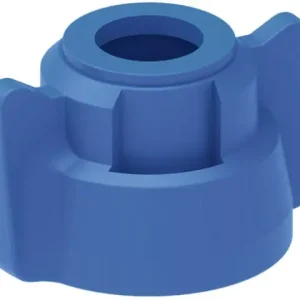Bestpreis Bajonettkappe Bohrung 12mm blau mit Dichtung
