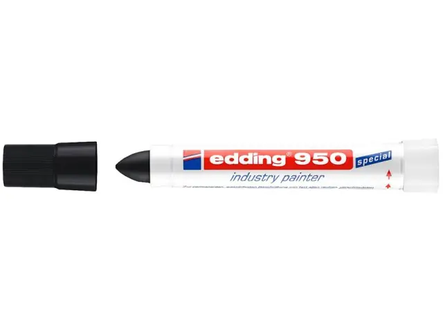Edding 950 Industrie Pastenmarker schwarz Geprüft